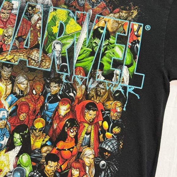 2000’s Marvel Civil War T-Shirt - M - Picture 2 of 4